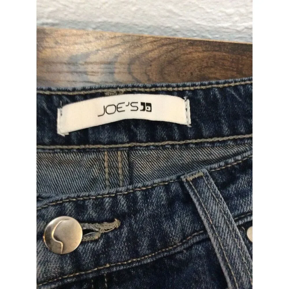 Joe's jeans denim shorts frayed hem cotton 29